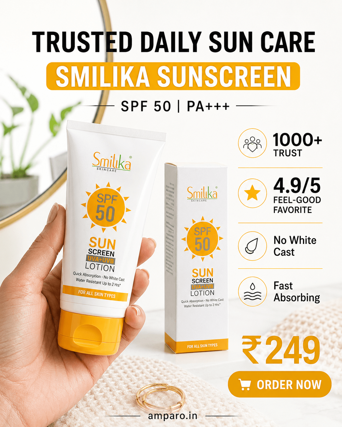 Amparo Wellness Bundle | Shilajit + Sunscreen + Energy Drink - Amparo Store