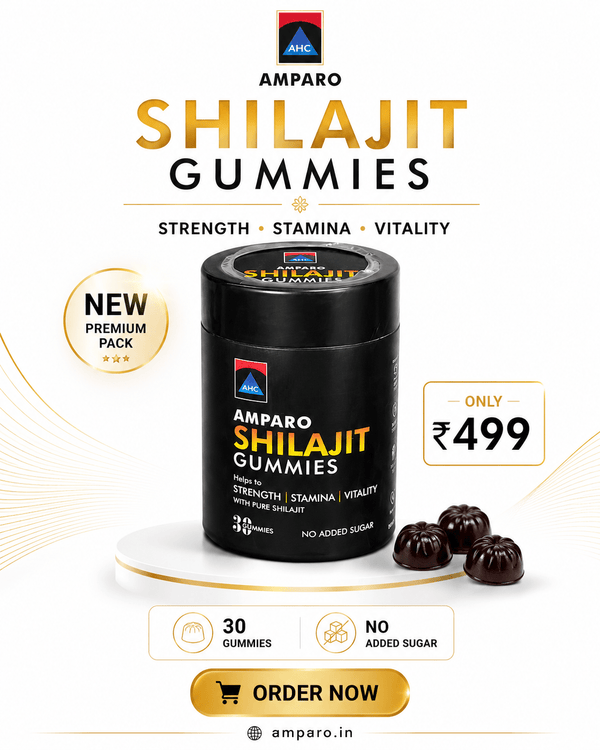 New Amparo Shilajit Gummies 250mg – Natural Energy & Stamina Support - Amparo Store