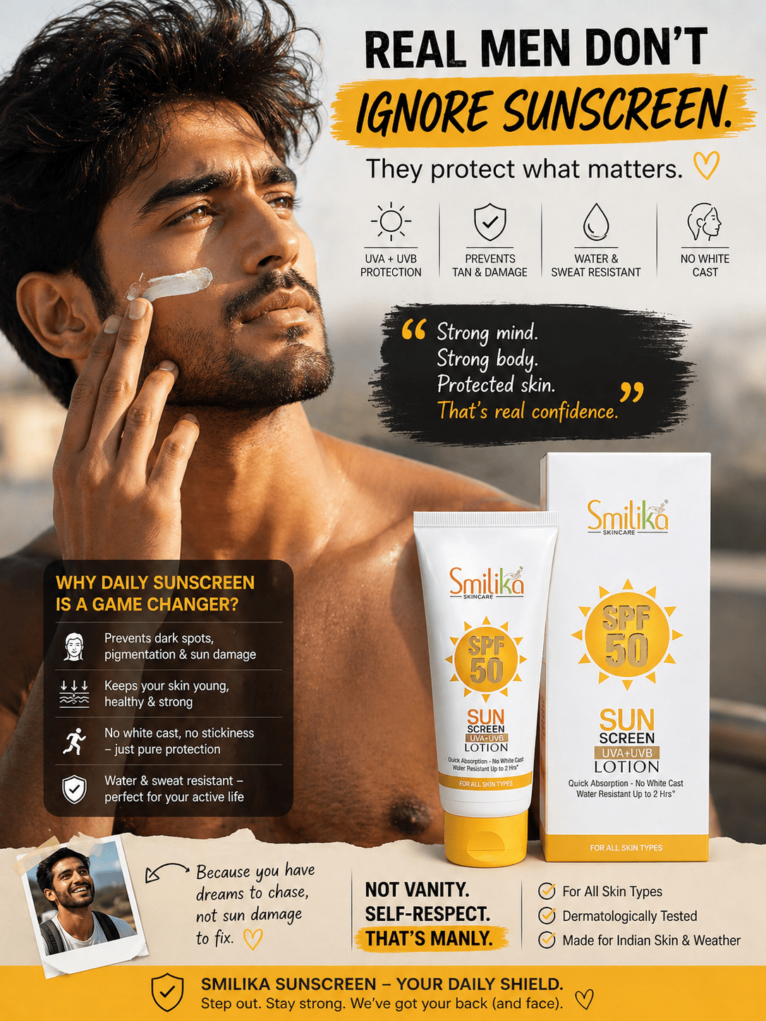 Smilika SPF 50 Sunscreen 100ml Tube