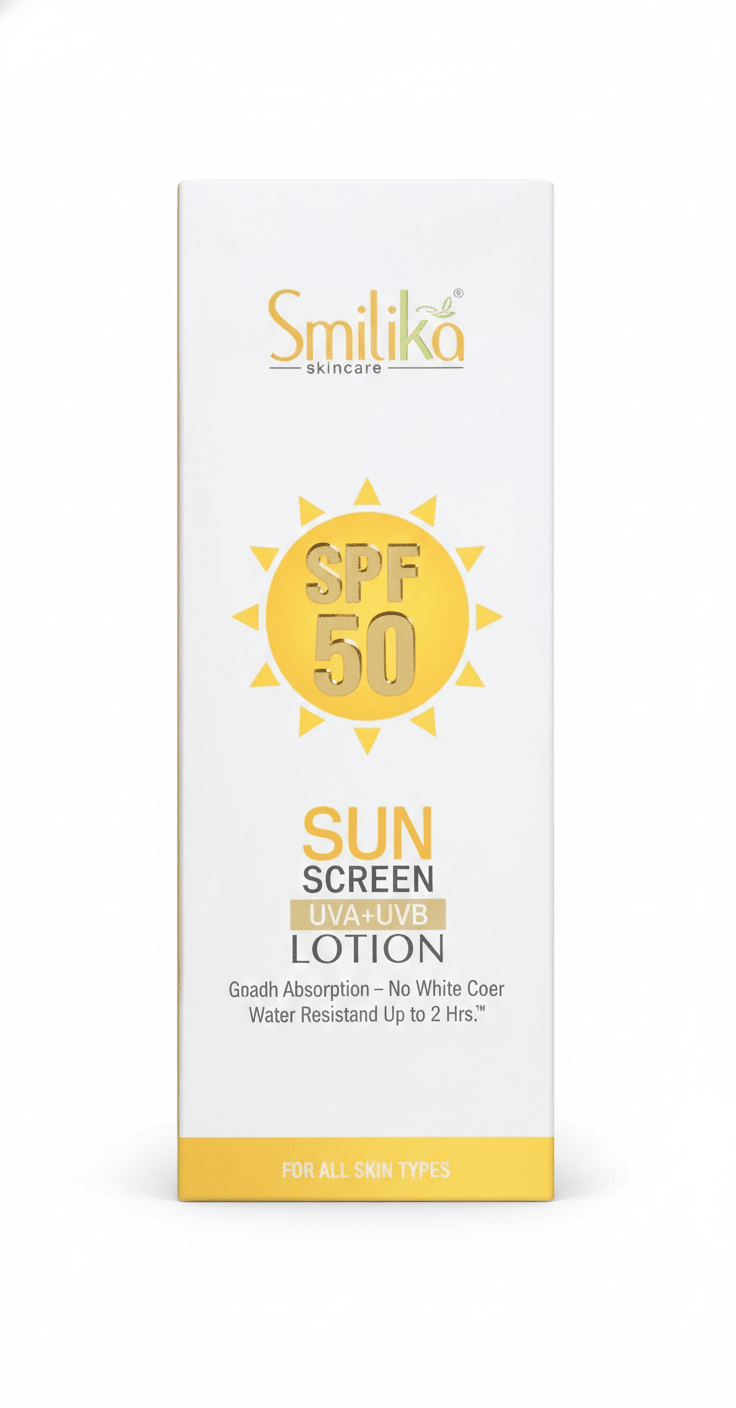 Water Resistant SPF 50 Sunscreen by Smilika