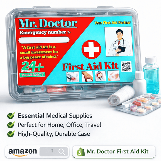 Trusted Emergency First Aid Kit by Mr Doctor – Home, Car & Travel Use - Amparo Store