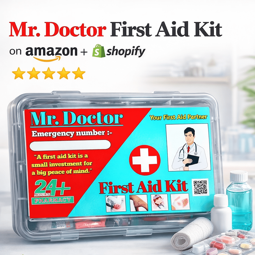 Trusted Emergency First Aid Kit by Mr Doctor – Home, Car & Travel Use - Amparo Store